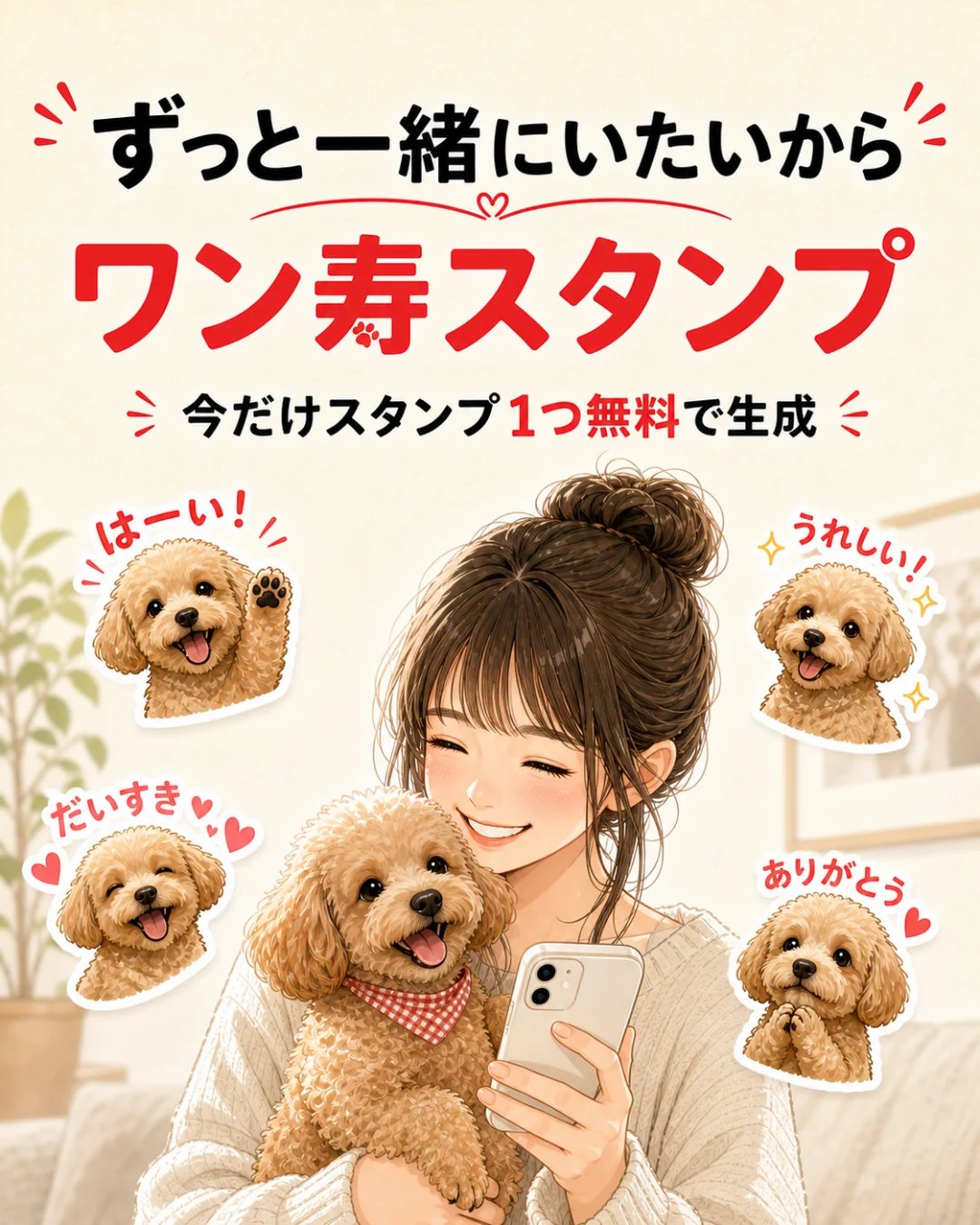 ワン寿スタンプの紹介画像